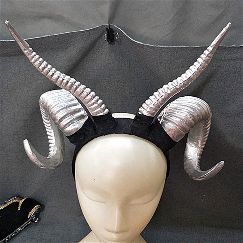 Vintage Sheep Horn Headband Headwear Halloween Cosplay