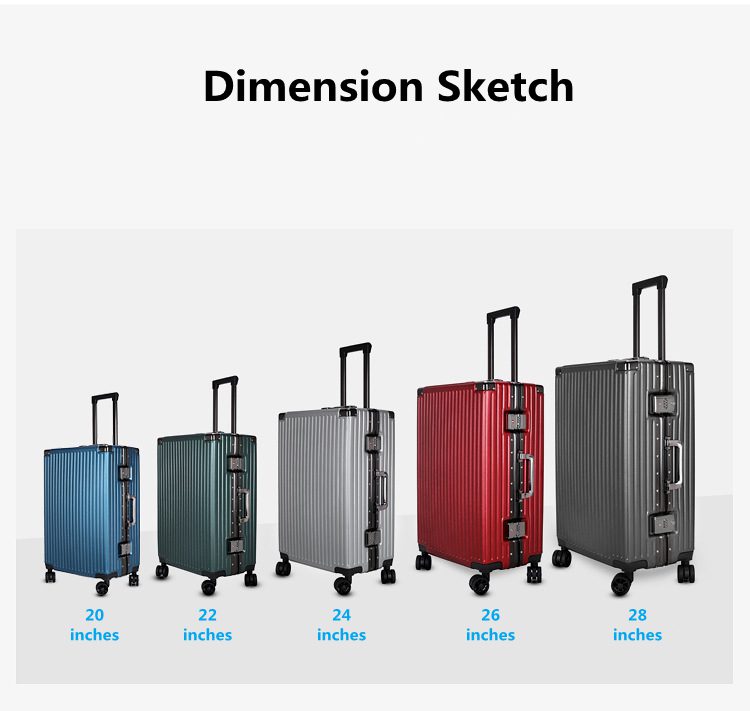 Carry On Luggage 4 Wheels Trolley Bag Designer Luggage Sets Travelling Bags Suitcase Silent Wheel PP Luggage Set Factory Price