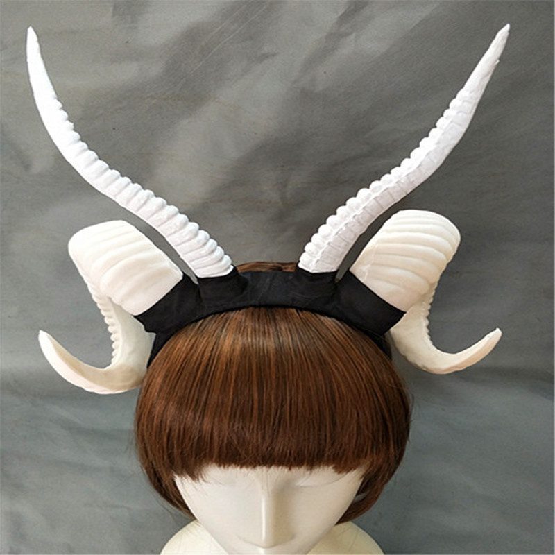 Vintage Sheep Horn Headband Headwear Halloween Cosplay